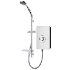 Triton Brushed Steel Effect Manual Electric Shower, 9.5kW -Crystal Bathware triton brushed steel effect manual electric shower 9 5kw5012663155411 02c bq