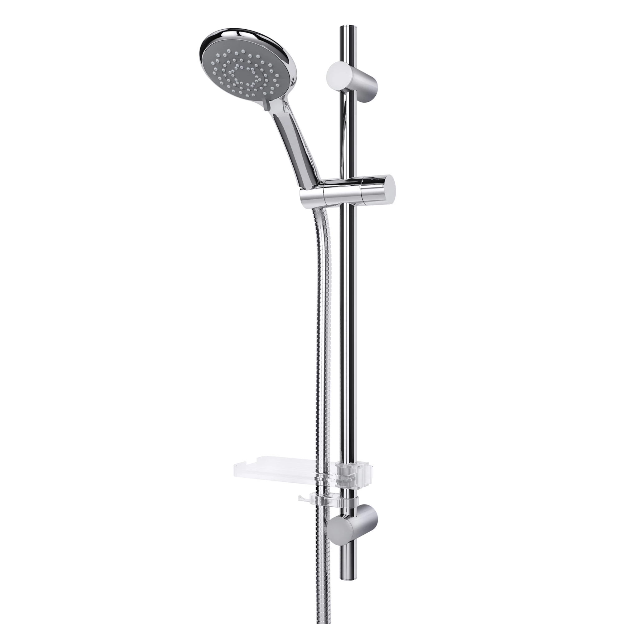 Triton Chrome Effect Wall-mounted 5-spray Pattern Shower Kit 3 Triton Chrome Effect Wall-mounted 5-spray Pattern Shower Kit