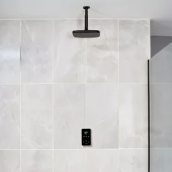 Triton ENVi®️Electric Shower Fixed Head - Black -Crystal Bathware triton envi electric shower fixed head black5012663159099 01i bq