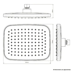 Triton ENVi®️Electric Shower Fixed Head - Chrome Silver -Crystal Bathware triton envi electric shower fixed head chrome silver5012663159075 02t bq