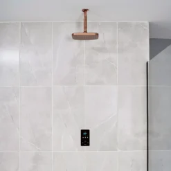 Triton ENVi®️Electric Shower Fixed Head - Copper -Crystal Bathware triton envi electric shower fixed head copper5012663159112 02i bq