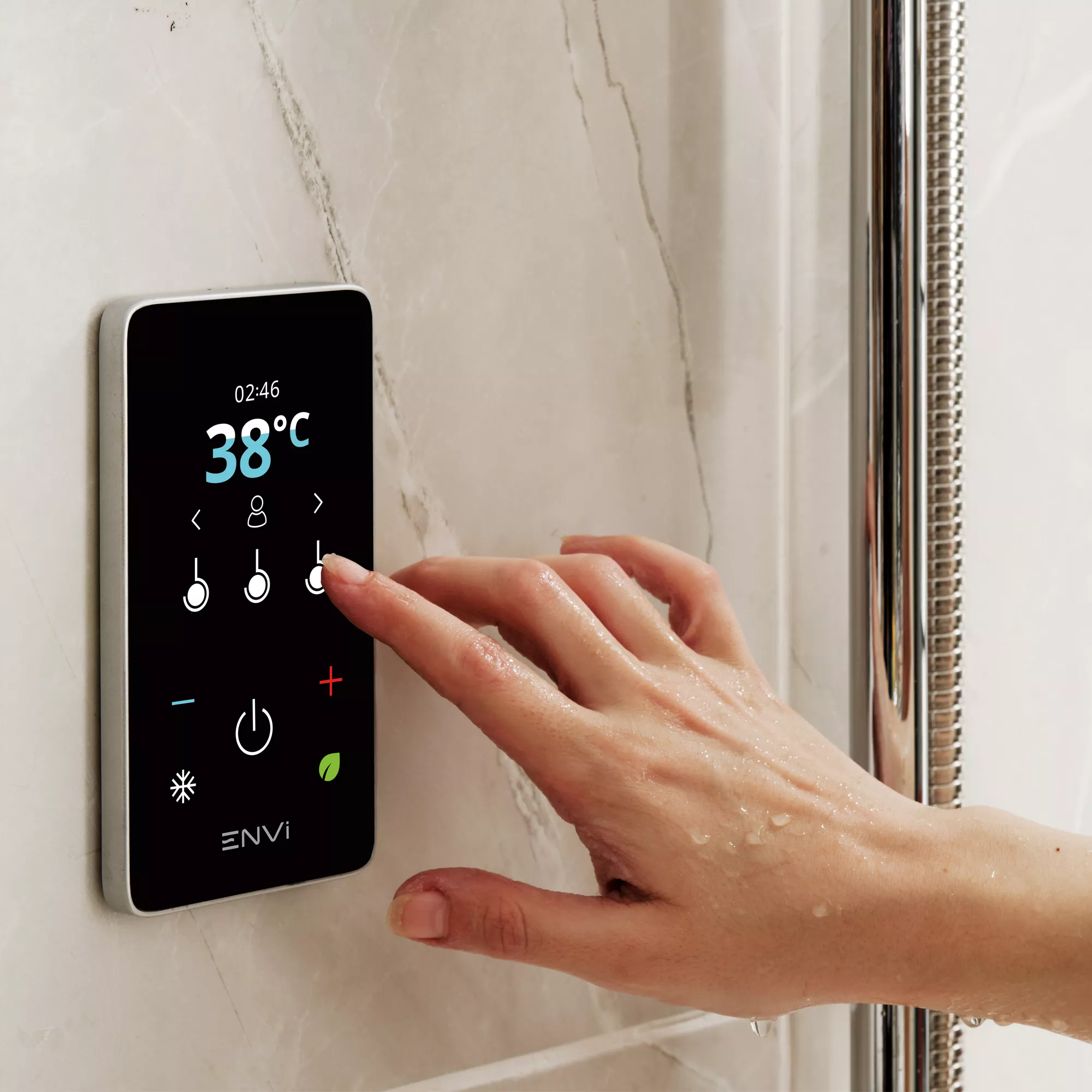 Triton ENVi®️Electric Shower Riser Rail Kit - Chrome Silver 5 Triton ENVi®️Electric Shower Riser Rail Kit - Chrome Silver - Image 3