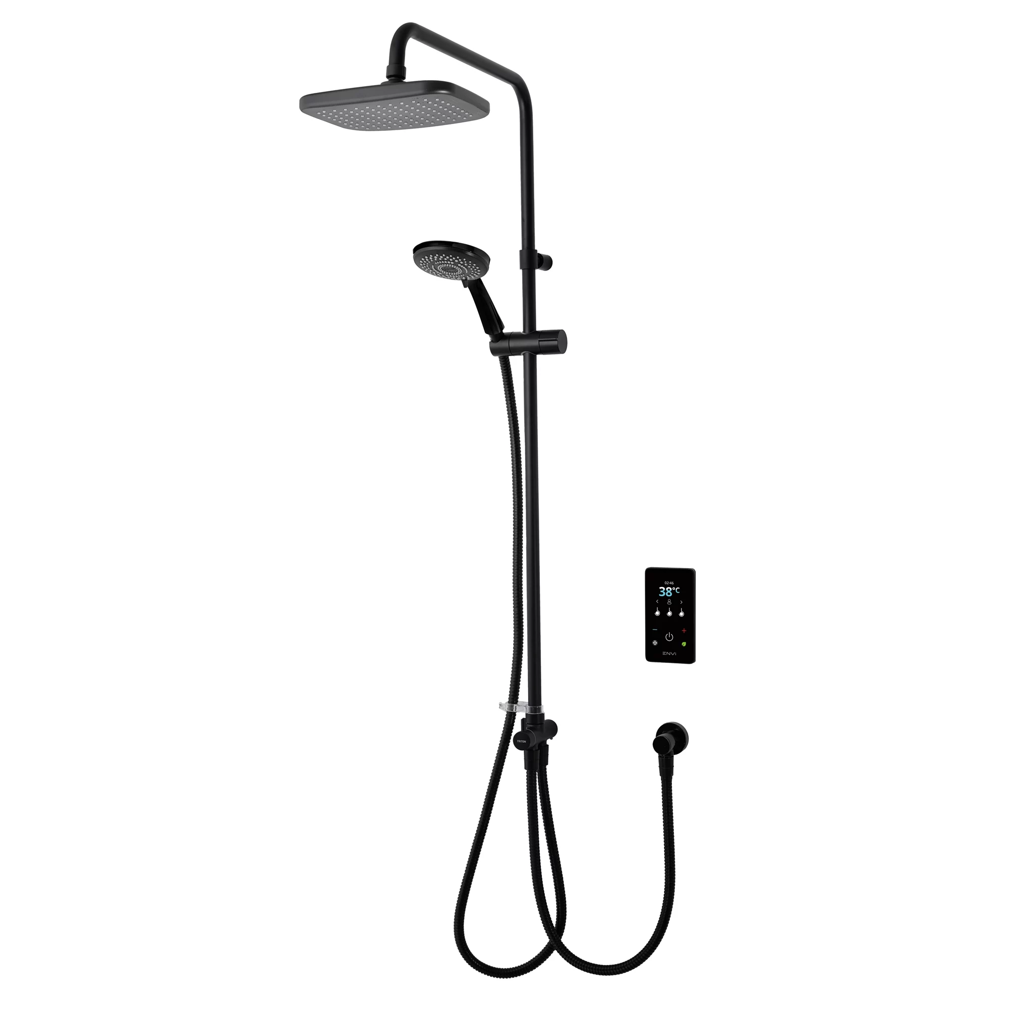 Triton ENVi®️Electric Shower With DuElec®️Shower Kit - Black Matte Black Shower 3 Triton ENVi®️Electric Shower With DuElec®️Shower Kit - Black Matte Black Shower