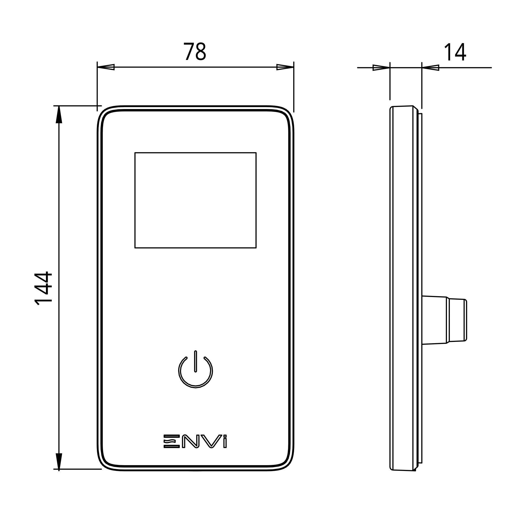Triton ENVi®️Electric Shower With DuElec®️Shower Kit - Black Matte Black Shower 4 Triton ENVi®️Electric Shower With DuElec®️Shower Kit - Black Matte Black Shower - Image 2