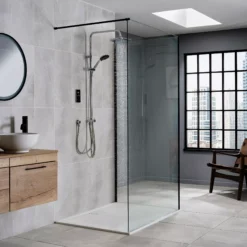 Triton ENVi®️Electric Shower With DuElec®️Shower Kit - Silver Effect Shower -Crystal Bathware triton envi electric shower with duelec shower kit silver effect shower5012663158726 05i bq