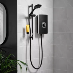 Triton Matt Black Manual Electric Shower, 9.5kW 13 Triton Matt Black Manual Electric Shower, 9.5kW -Crystal Bathware triton matt black manual electric shower 9 5kw5012663155398 01i bq