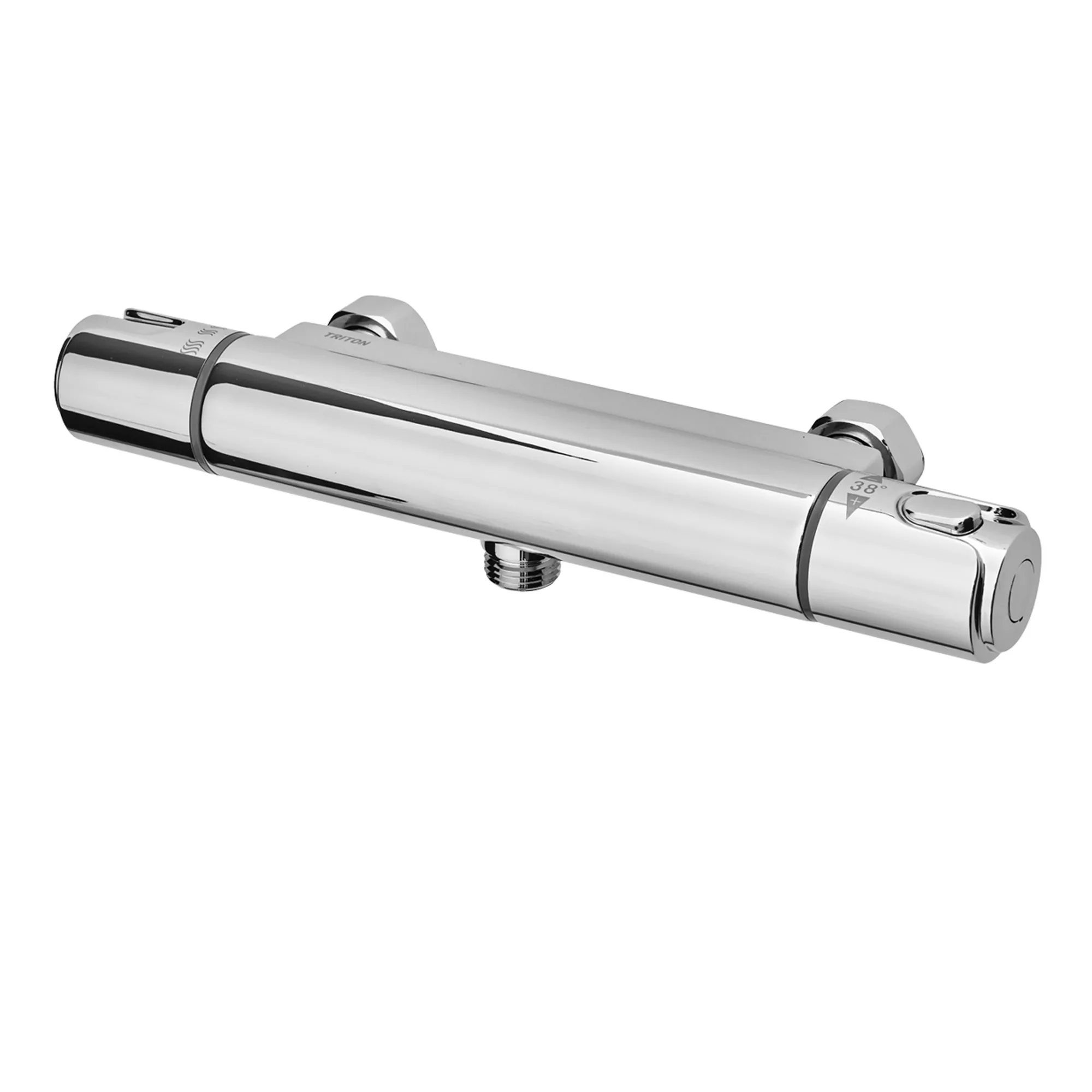 Triton Pirlo Dual Control Chrome Effect Exposed Thermostatic Shower Mixer 3 Triton Pirlo Dual Control Chrome Effect Exposed Thermostatic Shower Mixer