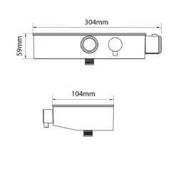 Triton Showers Single-spray Pattern Gold Effect Surface-mounted Thermostat Temperature Control Mixer Shower -Crystal Bathware triton showers single spray pattern gold effect surface mounted thermostat temperature control mixer shower5012663158238 01t