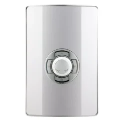 Triton Silver & White Chrome Effect Electric Shower, 8.5kW -Crystal Bathware triton silver white chrome effect electric shower 8 5kw5012663155428 03c bq