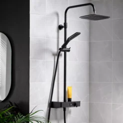 Triton Single-spray Pattern Black Brushed Steel Effect Thermostatic Mixer Shower 15 Triton Single-spray Pattern Black Brushed Steel Effect Thermostatic Mixer Shower -Crystal Bathware triton single spray pattern black brushed steel effect thermostatic mixer shower5012663155626 02i bq