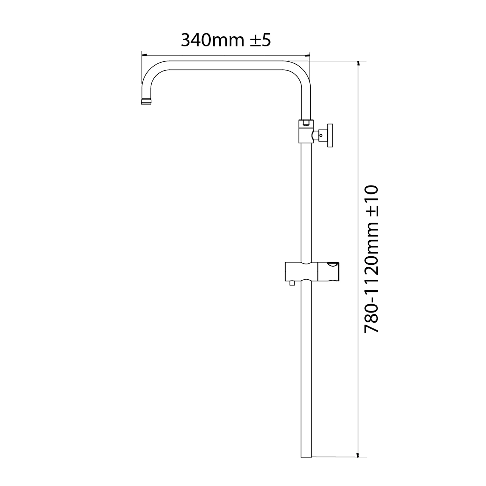 Triton Single-spray Pattern Black Brushed Steel Effect Thermostatic Mixer Shower 10 Triton Single-spray Pattern Black Brushed Steel Effect Thermostatic Mixer Shower - Image 8