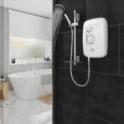 Triton T80 Easi-Fit+ Thermostatic White Electric Shower, 8.5kW 8 Triton T80 Easi-Fit+ Thermostatic White Electric Shower, 8.5kW -Crystal Bathware triton t80 easi fit thermostatic white electric shower 8 5kw5012663150553 01i bq