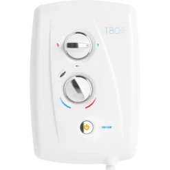 Triton T80 Easi-Fit+ White Electric Shower, 8.5kW -Crystal Bathware triton t80 easi fit white electric shower 8 5kw5012663150522 02c