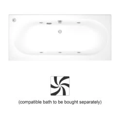 Trojan Baths Whirlpool Silver Effect 6 Jet Bath Spa System 7 Trojan Baths Whirlpool Silver Effect 6 Jet Bath Spa System -Crystal Bathware trojan baths whirlpool silver effect 6 jet bath spa system5033542027261 36c bq