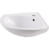 Vedi White Triangular Wall-mounted Corner Cloakroom Basin (W)38.5cm 2 Vedi White Triangular Wall-mounted Corner Cloakroom Basin (W)38.5cm -Crystal Bathware vedi white triangular wall mounted corner cloakroom basin w 38 5cm3663602768623 01bq