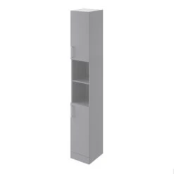 Veleka Gloss Grey Single Bathroom Cabinet (H)180cm (W)27.5cm 9 Veleka Gloss Grey Single Bathroom Cabinet (H)180cm (W)27.5cm -Crystal Bathware veleka gloss grey single bathroom cabinet h 180cm w 27 5cm5059340255484 23c