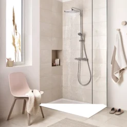 Grohe Vitalio Start 250 Chrome Effect Thermostatic Multi Head Shower -Crystal Bathware vitalio start 250 chrome effect thermostatic multi head shower4005176580833 02i bq