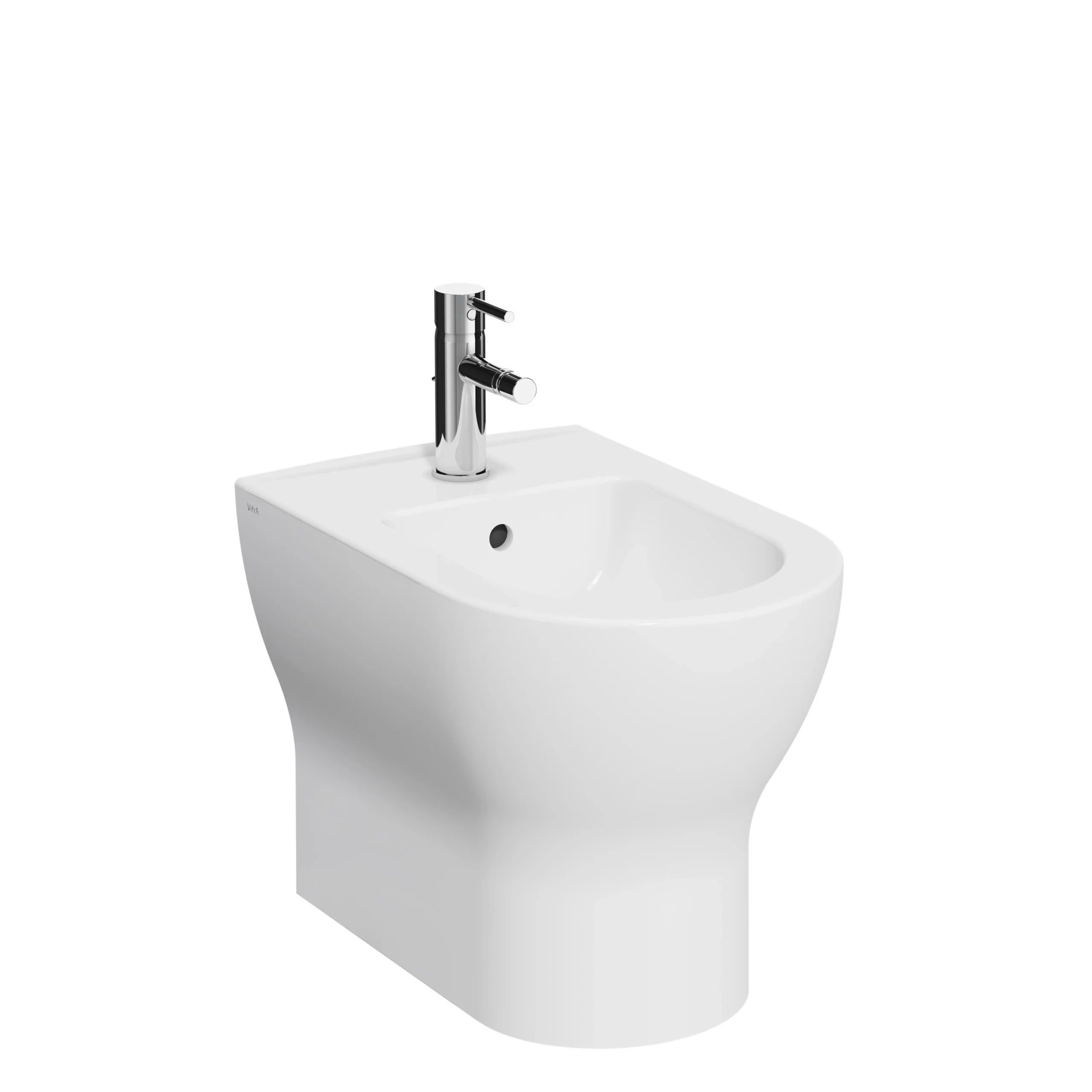 Vitra Koa Round White Floor-mounted Bidet 3 Vitra Koa Round White Floor-mounted Bidet