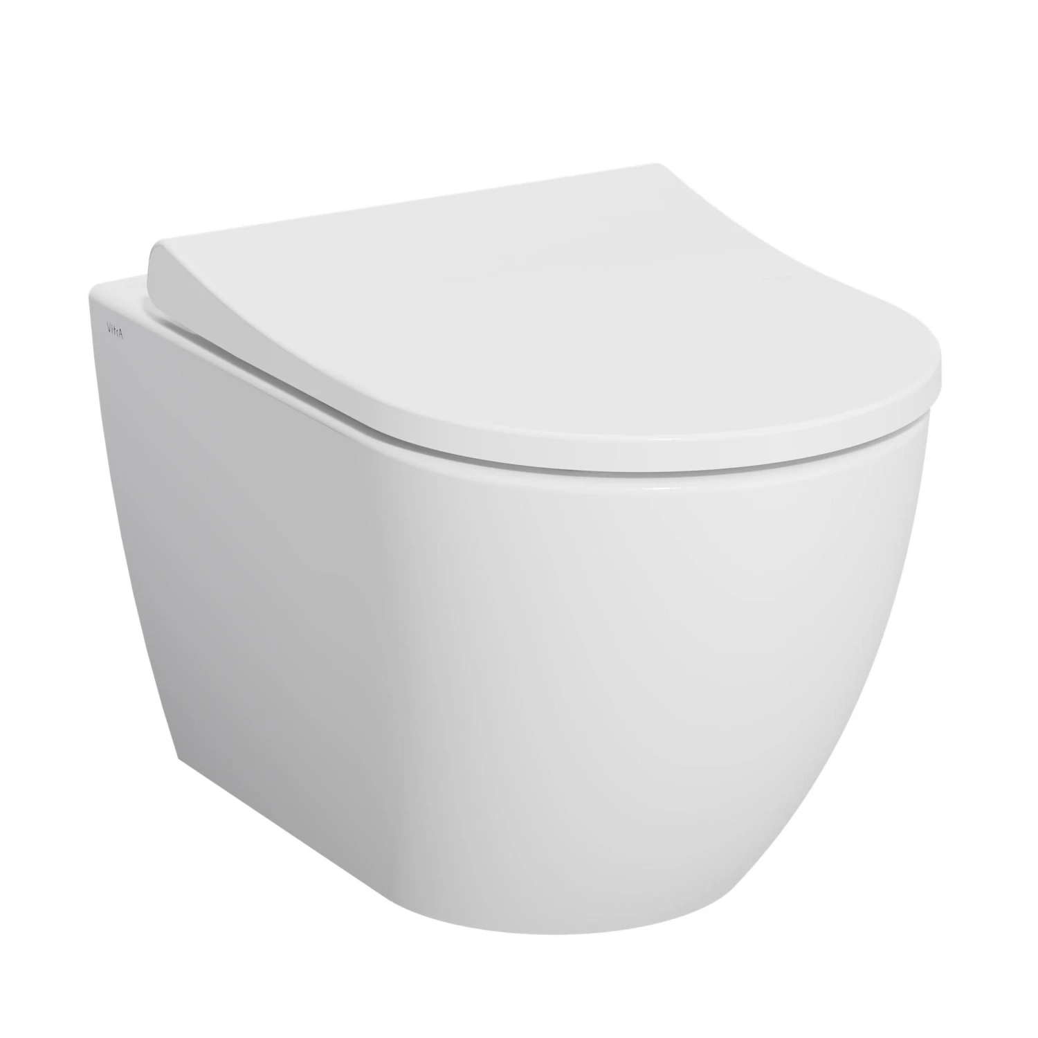 Vitra Koa White Slim Wall Hung Round Toilet Set With Soft Close Seat & Frame 3 Vitra Koa White Slim Wall Hung Round Toilet Set With Soft Close Seat & Frame