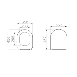 Vitra Koa White Slim Wall Hung Round Toilet Set With Soft Close Seat & Frame 16 Vitra Koa White Slim Wall Hung Round Toilet Set With Soft Close Seat & Frame -Crystal Bathware vitra koa white slim wall hung round toilet set with soft close seat frame8683124099079 02t bq