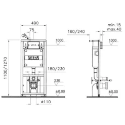 Vitra Koa White Slim Wall Hung Round Toilet Set With Soft Close Seat & Frame 17 Vitra Koa White Slim Wall Hung Round Toilet Set With Soft Close Seat & Frame -Crystal Bathware vitra koa white slim wall hung round toilet set with soft close seat frame8683124099079 03t bq