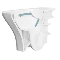 Vitra Koa White Slim Wall Hung Square Toilet Set With Soft Close Seat & Frame 15 Vitra Koa White Slim Wall Hung Square Toilet Set With Soft Close Seat & Frame -Crystal Bathware vitra koa white slim wall hung square toilet set with soft close seat frame8683124099062 36c bq