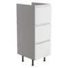 Westport Gloss White Modern Freestanding 3 Drawer Base Unit (W)295mm (H)820mm -Crystal Bathware westport gloss white modern freestanding 3 drawer base unit w 295mm h 820mm5059340683690 03c bq