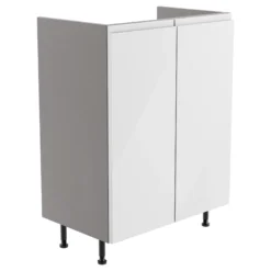 Westport Gloss White Modern Freestanding Base Unit (W)595mm (H)820mm