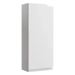 Westport Gloss White Modern Single Wall Cabinet Without Mirror Doors (W)295mm (H)720mm