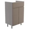 Westport Matt Stone Grey Freestanding Bathroom Vanity Cabinet (W)495mm (H)820mm -Crystal Bathware westport matt stone grey freestanding bathroom vanity cabinet w 495mm h 820mm5059340683720 03c bq
