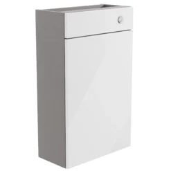 Westport Slim Gloss White Freestanding Toilet Cabinet (W)495mm (H)820mm
