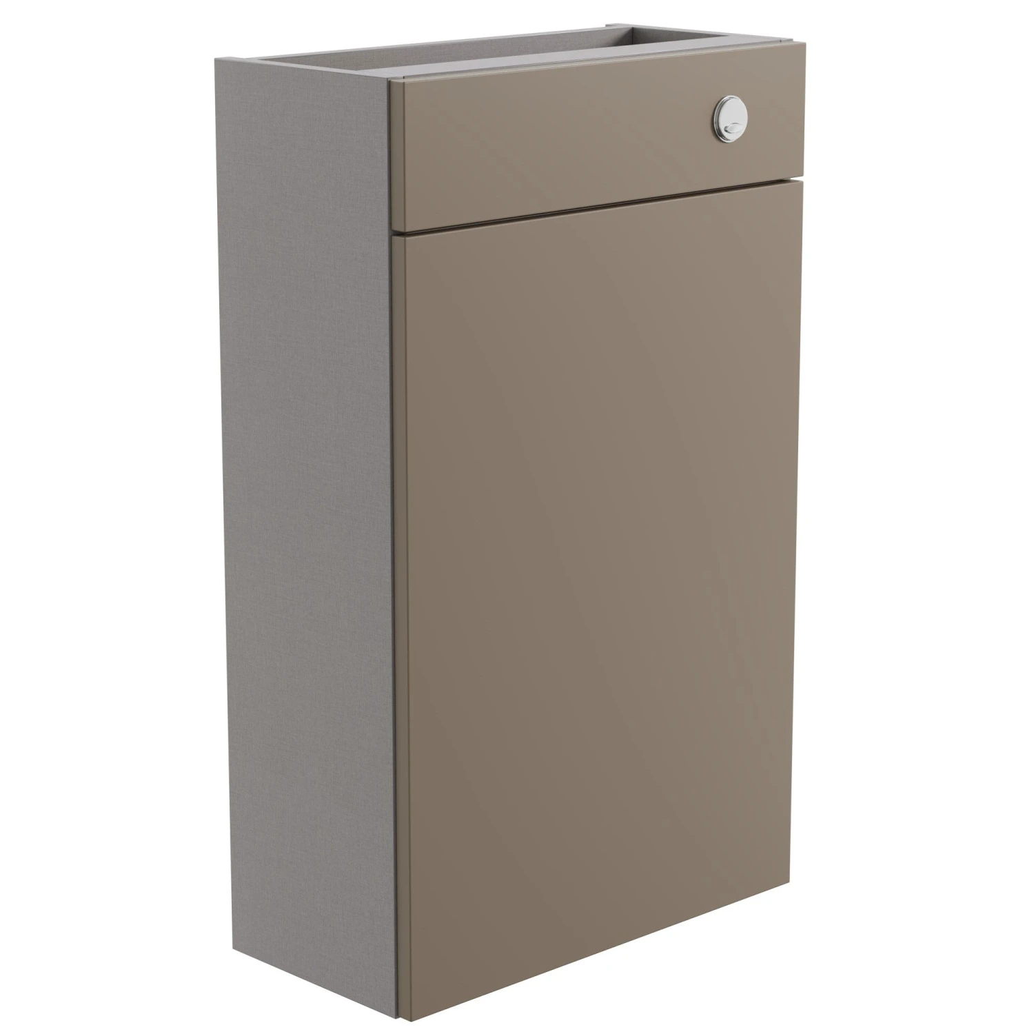 Westport Slim Matt Stone Grey Freestanding Toilet Cabinet (W)495mm (H)820mm 3 Westport Slim Matt Stone Grey Freestanding Toilet Cabinet (W)495mm (H)820mm