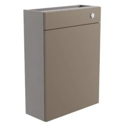 Westport Slim Matt Stone Grey Freestanding Toilet Cabinet (W)595mm (H)820mm